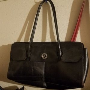 Black Leather Purse
